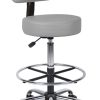 MooreCo Hierarchy Flipz Stacking Rocking Stool, Gray/Blue 4