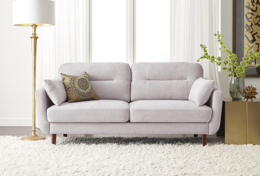 Serta® Sierra Collection Sofa, Ivory/Chestnut