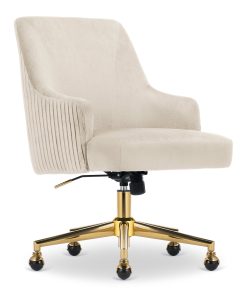 Serta® Scarlett Ergonomic Fabric Mid-Back Home Office Chair, Beige