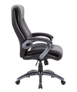 Boss Office Products Double-Layer Ergonomic Faux Leather High-Back Executive Office Chair, Black 2