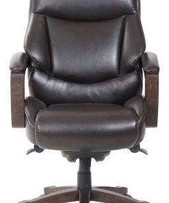 Thomasville® Edinger Ergonomic Bonded Leather Big & Tall High-Back Chair, Brown 2