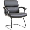 Realspace® Everton Ergonomic Vegan Leather High-Back Executive Chair with Flip-Up Armrests, Beige/Silver, BIFMA Compliant 4