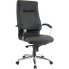 Flash Furniture HERCULES Big & Tall LeatherSoft Ergonomic Drafting Chair with Rectangular Back and Adjustable Arms, Black 4