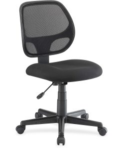 Lorell® Multi-Task Mesh/Fabric Chair, Black