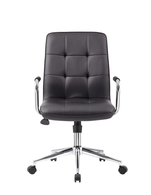 Boss Office Products Modern CaressoftPlus Mid-Back Task Chair, Black - Image 2