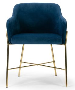 Glamour Home Ana Dining Chairs, Blue, 1 Chair 2