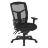 Powell Low-Back Faux Leather Gas-Lift Desk Chair, Black 3
