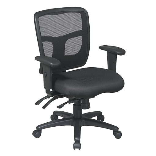 Office Star™ ProGrid Mid-Back Mesh Adjustable Chair, Black - Image 2