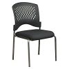 Office Star™ Pro-Line™ II Plastic Stackable Guest Chair, Black/Titanium