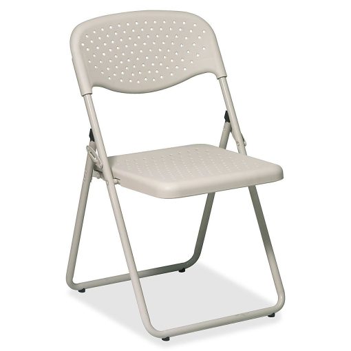 Office Star™ Stackable Folding Chairs, Beige, Set Of 4 - Image 2