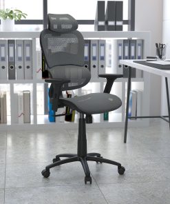 Flash Furniture LO Ergonomic Mesh High-Back Office Chair, Gray