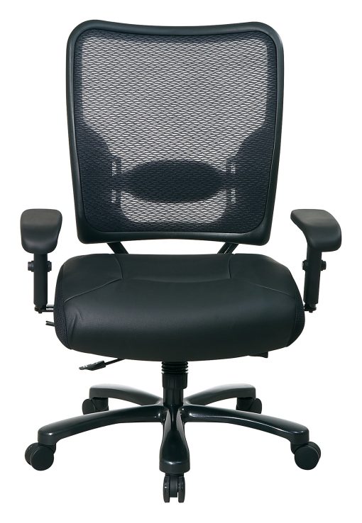 Office Star™ Big And Tall Fabric/Air Grid® Mesh Back High-Back Chair, Black - Image 2