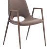 Zuo Desi Dining Accent Chairs, Brown/Walnut, Set Of 2 Chairs