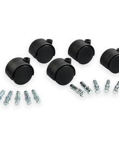 Master Caster Get It Movin’ Soft Wheel Casters For Metal Bases On Hard Floors & Chairmats, Pack Of 5 2