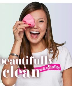 Conair True Glow® Skinpod Silicone Cleansing Facial Brush, 3-7/8”H x 3-7/8”W x 3-7/8”D, Pink 2