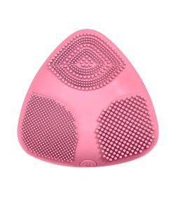 Conair True Glow® Skinpod Silicone Cleansing Facial Brush, 3-7/8”H x 3-7/8”W x 3-7/8”D, Pink