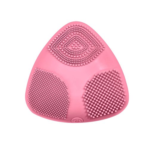 Conair True Glow® Skinpod Silicone Cleansing Facial Brush, 3-7/8”H x 3-7/8”W x 3-7/8”D, Pink