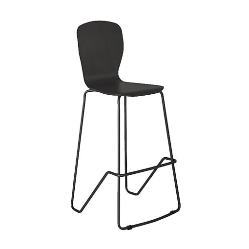 Vari Wood Conference Chair, Dark Gray Seat/Dark Gray Frame - Image 2