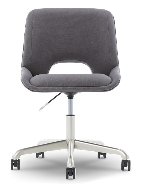 Elle Décor Laissy Low-Back Task Chair, Gray - Image 2