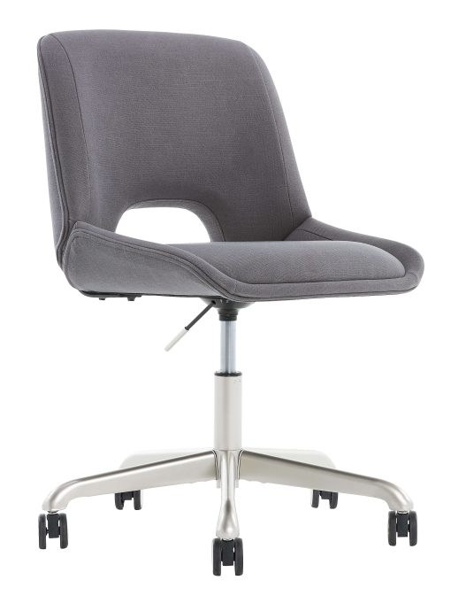 Elle Décor Laissy Low-Back Task Chair, Gray