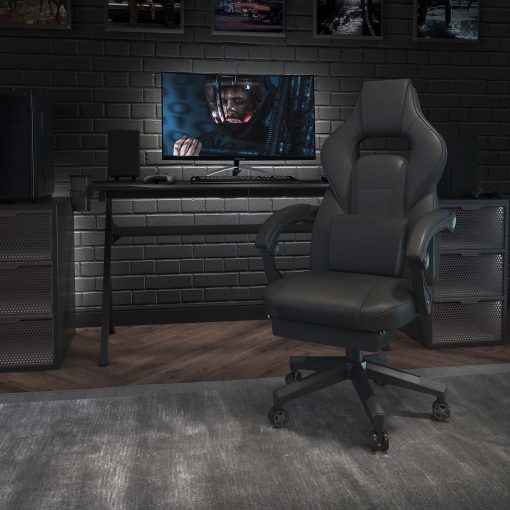 Flash Furniture X40 Gaming Chair With Fully Reclining Back And Arms, Black - Image 2