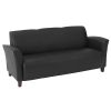 Boss Office Products Bonded Leather Contoured Guest Chair, Black 3