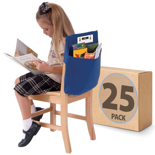 Victor Seat Sack® Chair Covers, Polyester, 12" x 1/2", Blue, Pack Of 25 Covers - Image 2