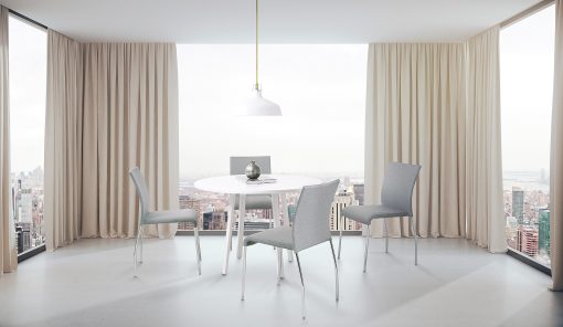 Ave Six Conway Stacking Chairs, Smoke/Silver, Set Of 2 - Image 2