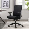 Finch Neo Two Ergonomic Vegan Leather Mid-Back Executive Office Chair, Cream/Cognac 4