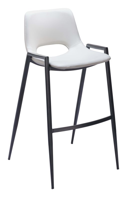 Zuo Desi Barstools, White, Set Of 2 Barstools - Image 2
