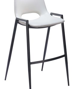 Zuo Desi Barstools, White, Set Of 2 Barstools
