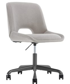 Elle Décor Laissy Low-Back Task Chair, Linen Color 2
