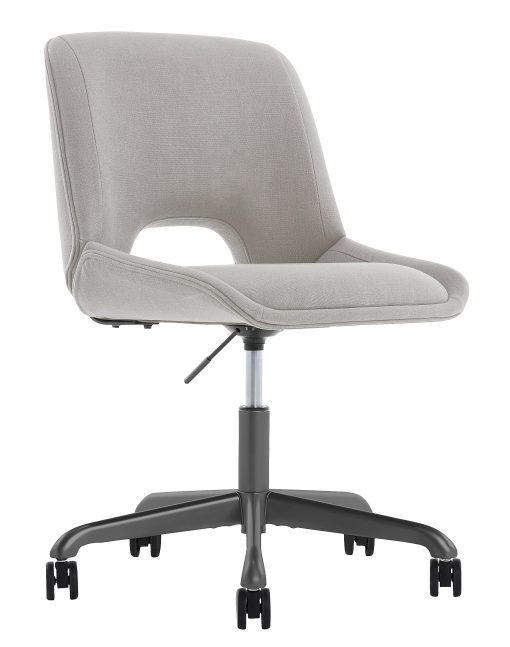 Elle Décor Laissy Low-Back Task Chair, Linen Color - Image 2