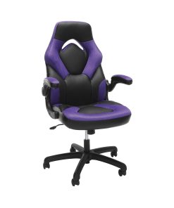 Respawn Racing Style Ergonomic Bonded Leather Computer Gaming Chair, Purple
