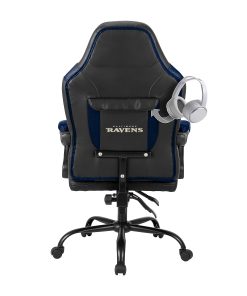 Imperial Adjustable Oversized Vinyl High-Back Office Task Chair, NFL Baltimore Ravens, Black/Purple 2