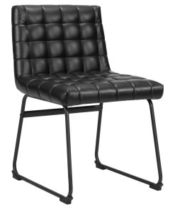 Zuo Pago Dining Accent Chairs, Black, Set Of 2 Chairs