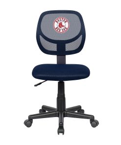 Imperial MLB Mesh Mid-Back Armless Task Chair, Boston Red Sox
