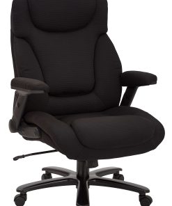 Office Star™ Pro-Line II Fabric High-Back Big And Tall Chair With Arms, Black