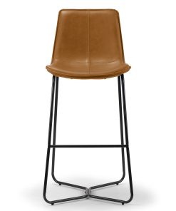 Glamour Home Amery Bar Stools, Cappuccino, Set Of 2 Stools 2