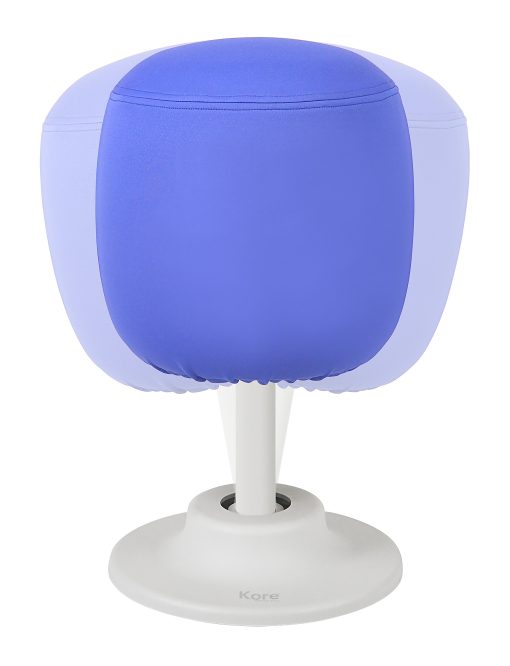 Kore Design™ Kids Adjustable Pivot Stool, Blue/White, KDAP2524WH - Image 2