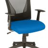 Eurostyle Dagmar Adjustable Fabric Low-Back Office Task Chair With Cane Back, Black/Natural 3