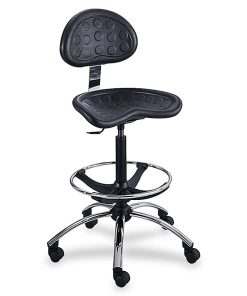 Safco® SitStar™ Stool, Black/Chrome 2