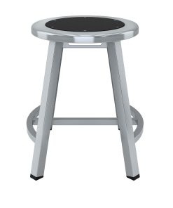 National Public Seating Titan Stool, 18″, Black/Gray 2