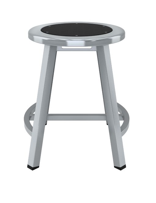 National Public Seating Titan Stool, 18", Black/Gray - Image 2