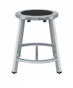 National Public Seating Titan Stool, 18", Black/Gray