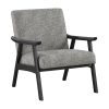 Office Star Weldon Accent Armchair, Graphite