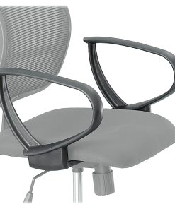 Safco® Loop Arms For Vue™ Mesh Extended-Height Chair, Black, Set Of 2 2