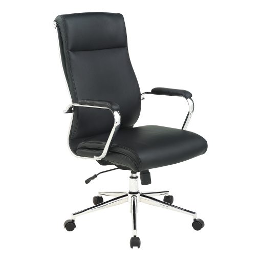 Office Star™ Dillon Ergonomic Antimicrobial Fabric High-Back Manager's Office Chair, Black - Image 2