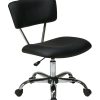 Office Star™ Avenue Six Vista Task Chair, Vinyl, Black/Silver