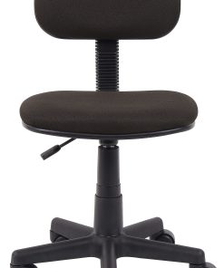 Boss Office Products Steno Fabric/Plastic Low-Back Task Chair, Black